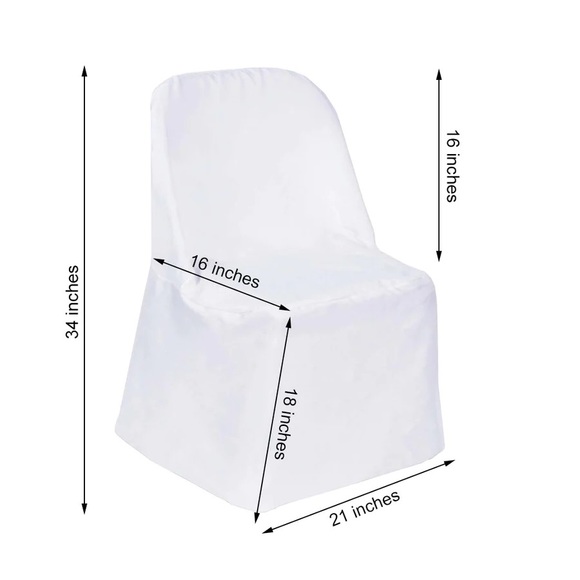 White chair covers - Picture 3 of 4